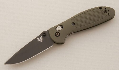 Benchmade Knives 556 Mini-Griptilian with GFN Frame handle material - Obverse Side - Item #KLC14445