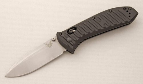 Benchmade Knives 570 Presidio II with Black Anodized Aluminum Frame handle material - Obverse Side - Item #KLC14446