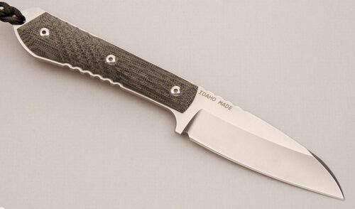 Chris Reeve Knives Nyala with Green Canvas Micarta Scales handle material - Obverse Side - Item #KLC14449