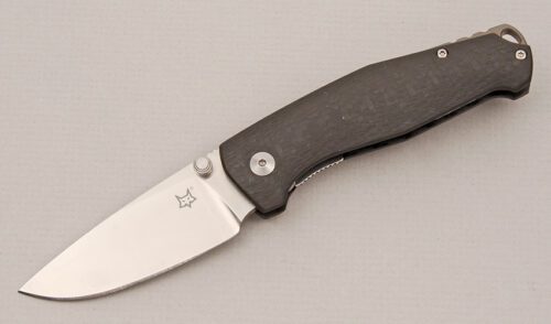Fox Cutlery TUR Vox Folder with Carbon Fiber Handle handle material - Obverse Side - Item #KLC14478