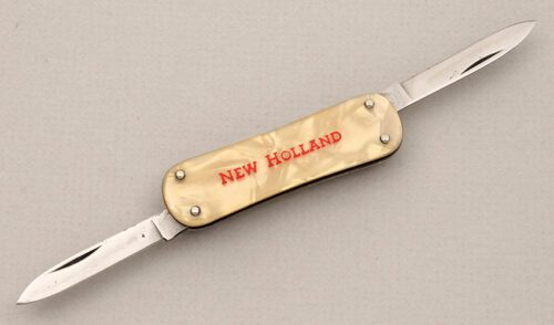 Camco Cutlery Salesman's Sample Pen Knife with Faux Pearl Celluloid Scales handle material - Obverse Side - Item #KLC14513