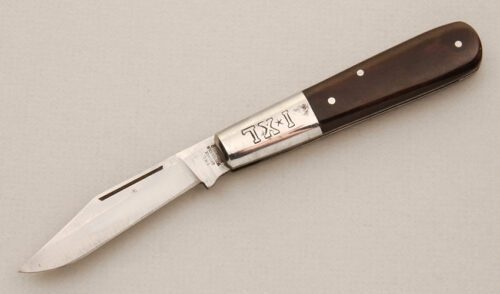 George Wostenholm Cutlery IXL Barlow with Buffalo Horn Scales handle material - Obverse Side - Item #KLC14518