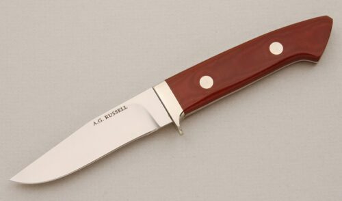 A.G. Russell Gent's Hunter with Coral Rucarta Scales handle material - Obverse Side - Item #KLC14554
