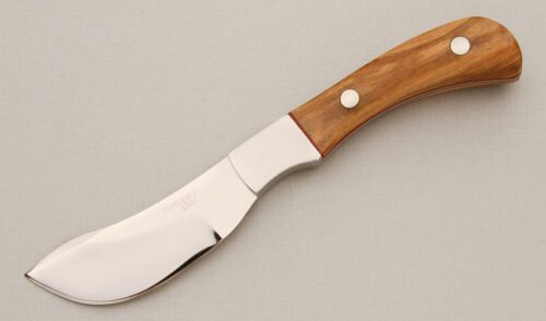 Wayne Hensley Ulloue Type with Olivewood Scales handle material - Obverse Side - Item #KLC14582
