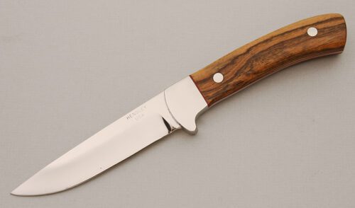 Wayne Hensley Hunter with Bocote Wood Scales handle material - Obverse Side - Item #KLC14587