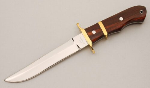 Wayne Hensley Subhilt Fighter with Cocobolo Scales handle material - Obverse Side - Item #KLC14588