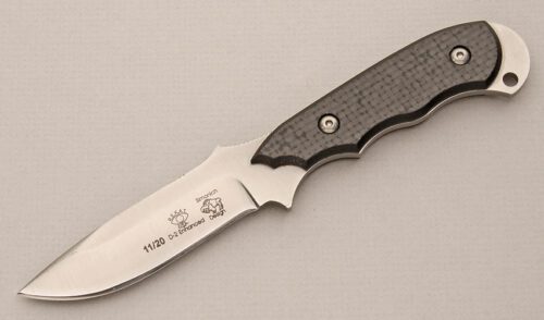 R.E.K.A.T. Knives Pikuni First Run with Carbon Fiber Scales handle material - Obverse Side - Item #KLC14594