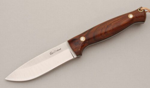 L.T. Wright Woodland Trail with Desert Ironwood Scales handle material - Obverse Side - Item #KLC14605