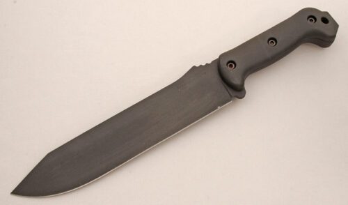 Becker Knife & Tool BK-9 Combat Bowie with Black Grivory Scales handle material - Obverse Side - Item #KLC14606