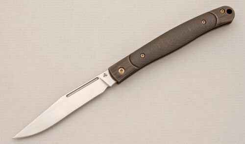 We Knife Co. Model 902A Gentry with Carbon Fiber Scales handle material - Obverse Side - Item #KLC14618