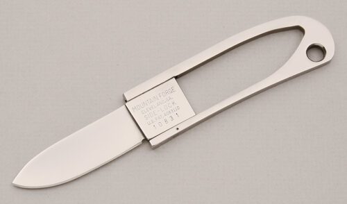 Mountain Forge Knives Side-Lock with Stainless Frame handle material - Obverse Side - Item #KLC14635