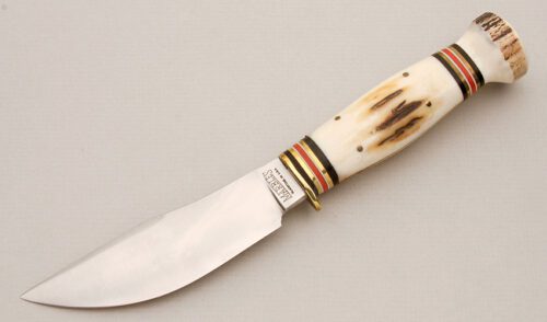 Marble's Knives Woodcraft with Stag Handle handle material - Obverse Side - Item #KLC14650