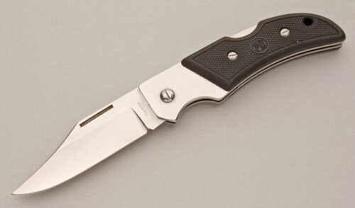 Beretta Knives 402 Lockback with Black FRN Scales handle material - Obverse Side - Item #KLC14700