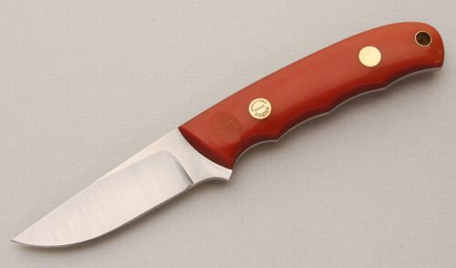 Dozier Knives Personal with Caramel Micarta Scales handle material - Obverse Side - Item #KLC14709
