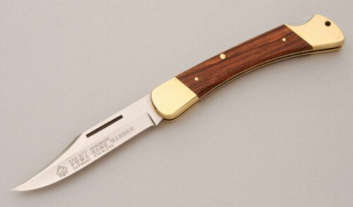 Puma Knives 970 Game Warden Lockback with Jacaranda Wood Scales handle material - Obverse Side - Item #KLC14716