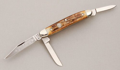 Boker Knives AGR Exclusive Pony Stockman with Stag Scales handle material - Obverse Side - Item #KLC14754