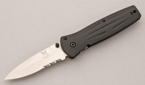 Benchmade Knives 350S Pardue Pre-Production with Zytel Frame handle material - Obverse Side - Item #KLC14770