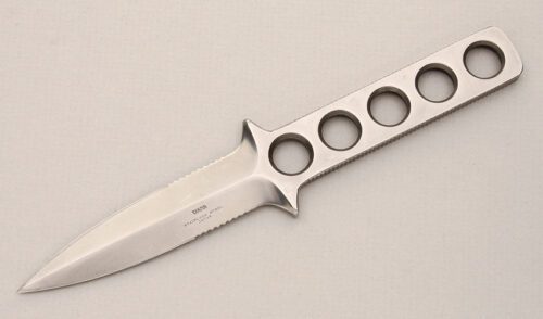 Tekna Dive Knife with 420HC Stainless Handle handle material - Obverse Side - Item #KLC14783