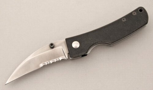 Kershaw Knives 1422T Talon Folder with Black G-10 Scales handle material - Obverse Side - Item #KLC14812