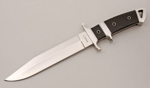 Boker Knives Kressler Sub-Hilt Fighter with Black Canvas Micarta Scales handle material - Obverse Side - Item #KLC14813