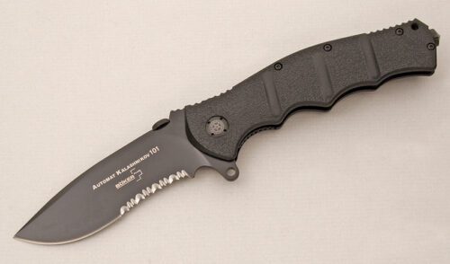 Boker Knives Kalashnikov 101 with Black FRN Frame handle material - Obverse Side - Item #KLC14818