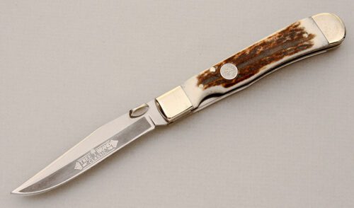 Boker Knives Trapperliner with Stag Scales handle material - Obverse Side - Item #KLC14820