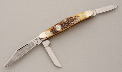 Boker Knives Medium Stockman with Stag Scales handle material - Obverse Side - Item #KLC14823
