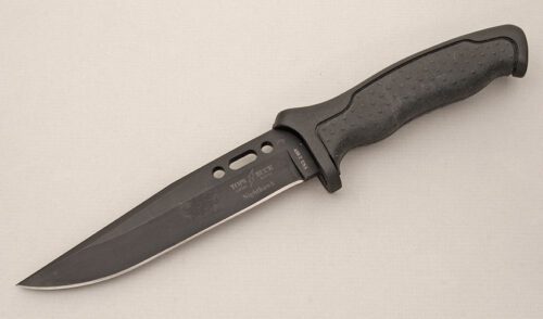 Buck Knives Tops/Buck Nighthawk with Rubberized/Synthetic Handle handle material - Obverse Side - Item #KLC14824