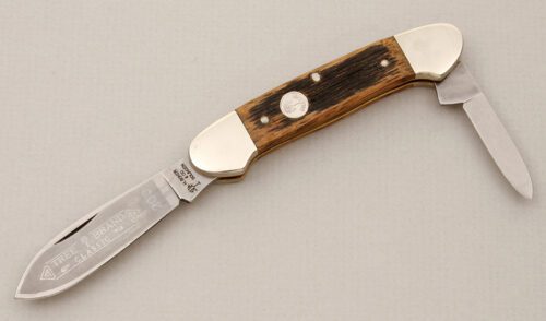 Boker Knives Beer Barrel Series Canoe with German Beer Barrel Handle handle material - Obverse Side - Item #KLC14826