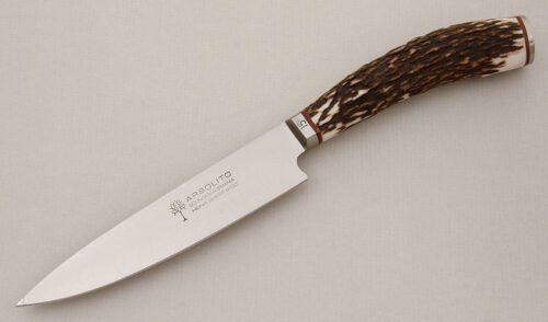 Boker Knives A.G. Russell Exclusive Gaucho with Stag Handle handle material - Obverse Side - Item #KLC14830