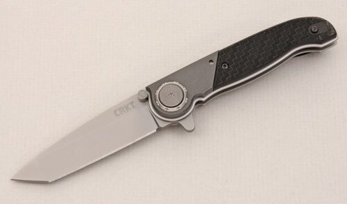 CRKT Knives M40-02 Small Kit Carson Tanto with Glass Reinforced Nylon Scales handle material - Obverse Side - Item #KLC14841