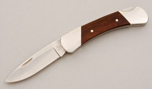 Buck Knives Model 500 Duke with Cocobolo Scales handle material - Obverse Side - Item #KLC14951