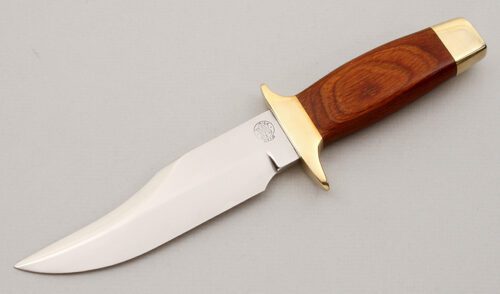 Smith & Wesson Texas Ranger Bowie with Rosewood Handle handle material - Obverse Side - Item #KLC14975