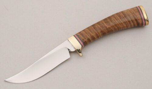 R.W. Wilson Hunter with Tiger Stripe Maple Handle handle material - Obverse Side - Item #KLC14994