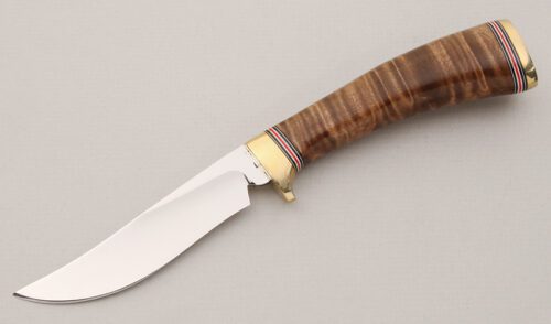 R.W. Wilson Hunter with Tiger Stripe Maple Handle handle material - Obverse Side - Item #KLC14995
