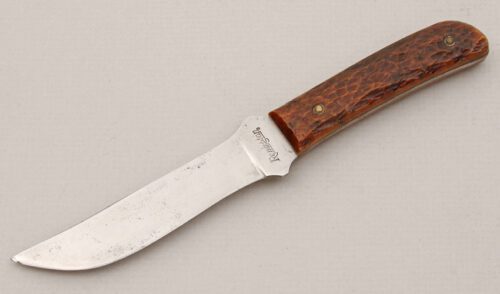 Remington Knives Dupont RH4 with Brown Rogers Bone Scales handle material - Obverse Side - Item #KLC14996