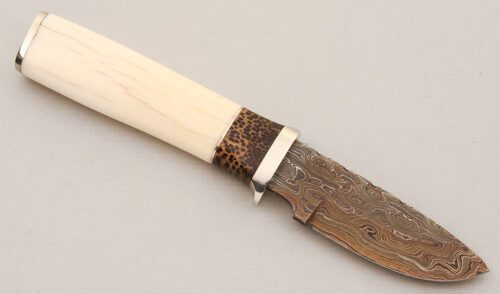Herb Derr Hunter with Fossil Walrus Handle handle material - Obverse Side - Item #KLC15000