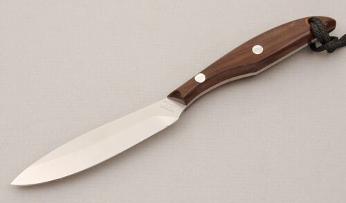 Grohmann Knives D.H. Russell #2 Bird & Trout with Rosewood Scales handle material - Obverse Side - Item #KLC15012