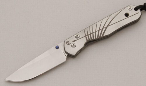 Chris Reeve Knives Umfaan with Titanium Frame handle material - Obverse Side - Item #KLC15035
