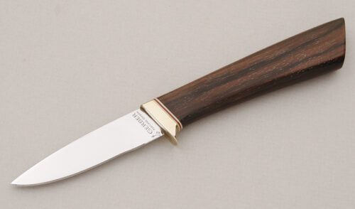 Gerber Knives C300A Hunter with Ebony Wood Handle handle material - Obverse Side - Item #KLC15038