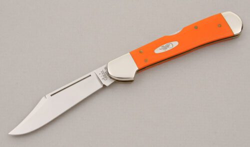 Case Cutlery 101549 Copperlock with Orange G-10 Scales handle material - Obverse Side - Item #KLC15045
