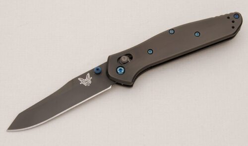 Benchmade Knives Osborne 940 Limited Edition with DLC Coated Titanium Frame handle material - Obverse Side - Item #KLC15048