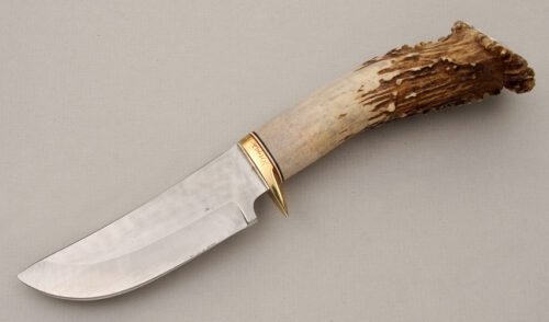 Unknown Maker Caribou Hunter with Caribou Antler Handle handle material - Obverse Side - Item #KLC15069