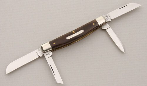 Ka-Bar Knives CE94 Whittler with Horn Handle Scales handle material - Obverse Side - Item #KLC15077