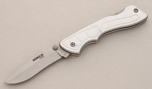 Boker Knives 110560 Bokerclip Lockback with Aluminum Frame handle material - Obverse Side - Item #KLC15112