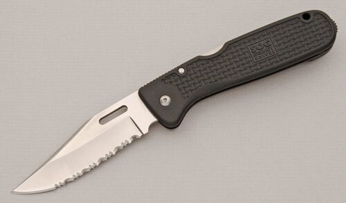 Sog Knives S36 AutoClip Lockback with Zytel Frame handle material - Obverse Side - Item #KLC15126