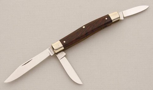 Browning Knives Model 2518 Medium Stockman with Rosewood Scales handle material - Obverse Side - Item #KLC15141