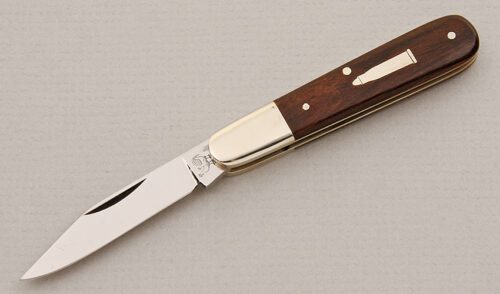 Hen & Rooster CM-8 Zipper Barlow with Mozambique Ebony Scales handle material - Obverse Side - Item #KLC15144