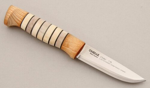 Helle Knives Odel 15 with Curly Birch