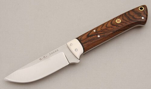 M.H. Jones Hunter with Tigerwood Scales handle material - Obverse Side - Item #KLC15213